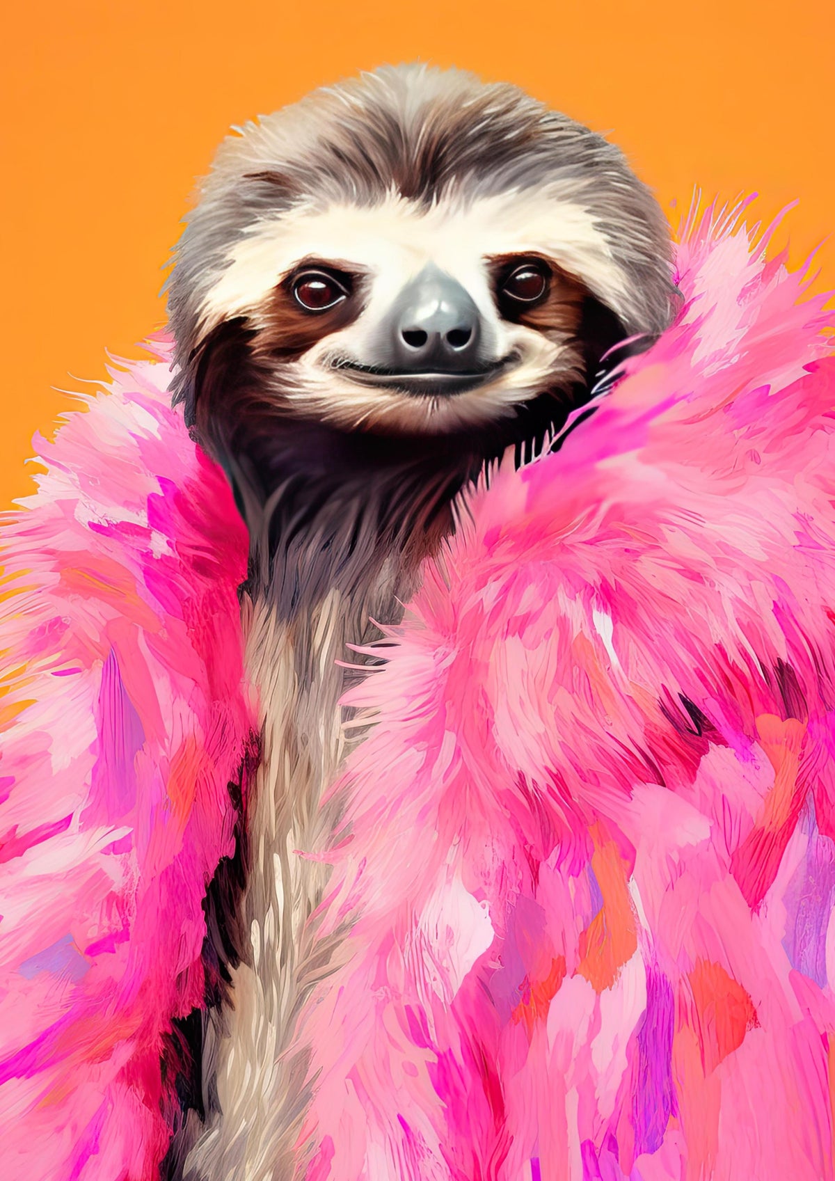 A4 Flamboyant Sloth