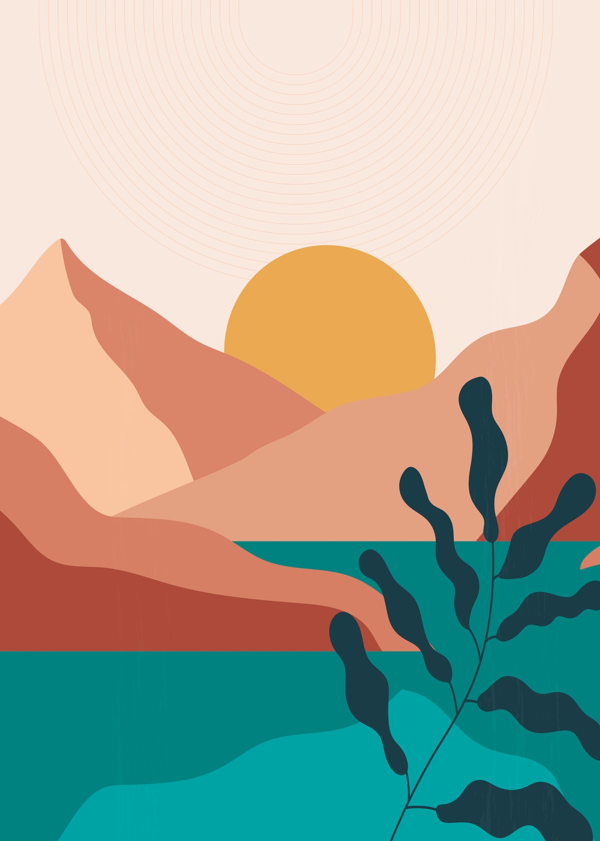 A4 Desert Sunrise