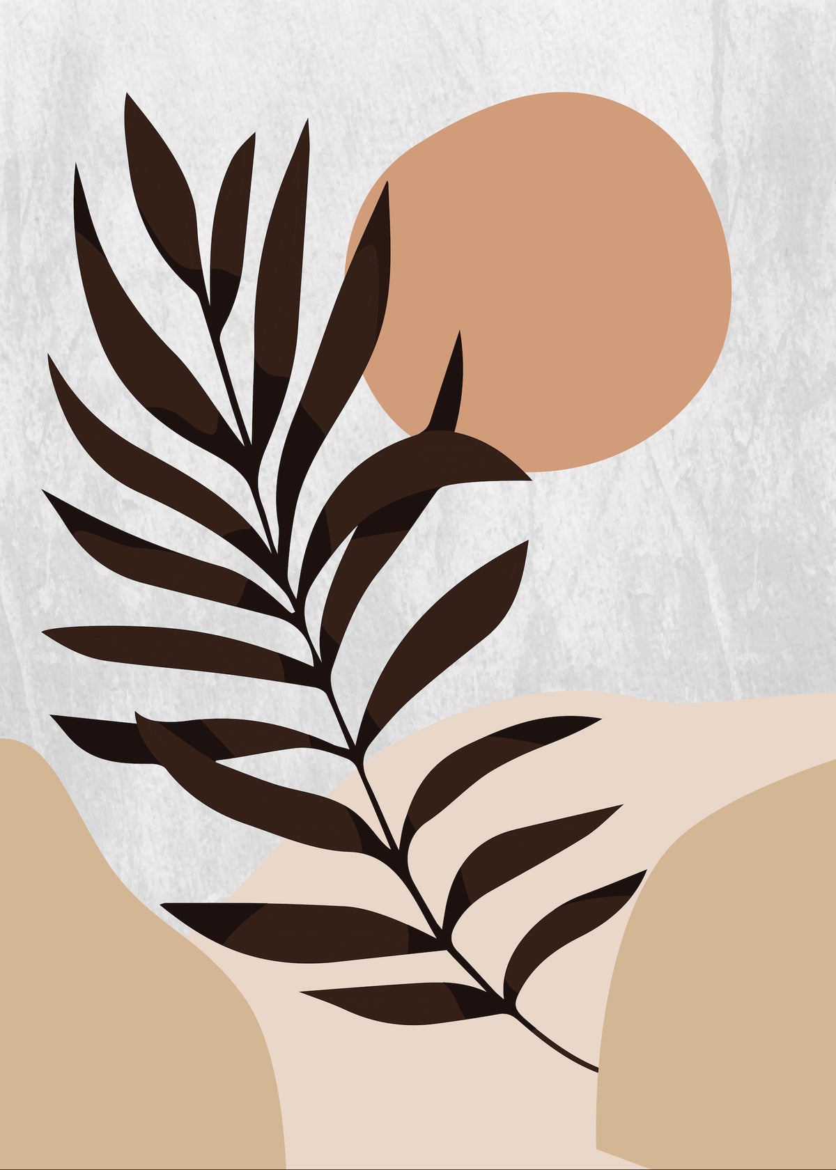 A4 Neutral Leaf Design