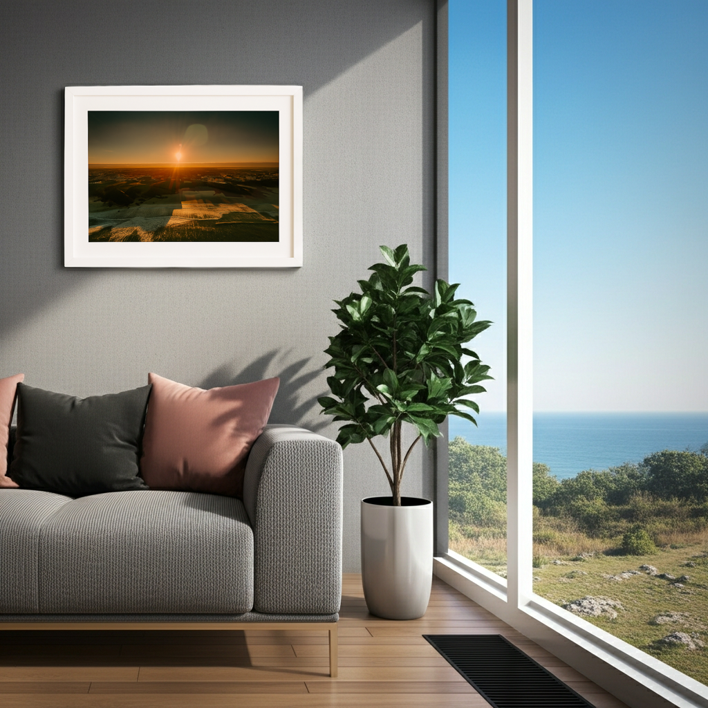 Tolcarne Beach Sunrise Drone Landscape - Print or in a Frame