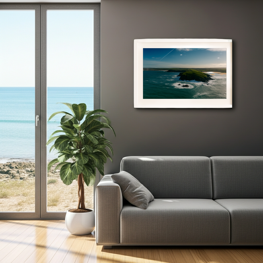 Pentire Head Newquay, Drone Landscape - Print or in a Frame