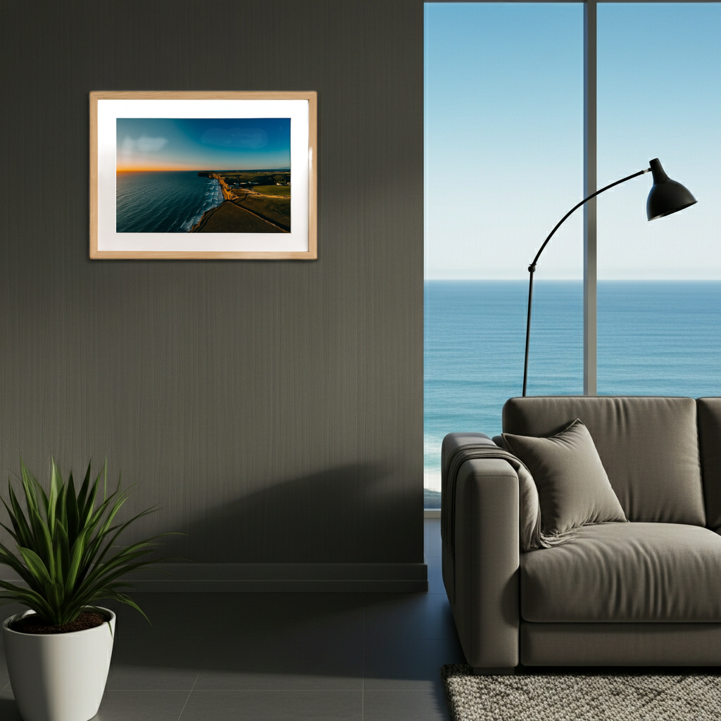 Watergate Bay Sunset Drone Landscape - Print or in a Frame