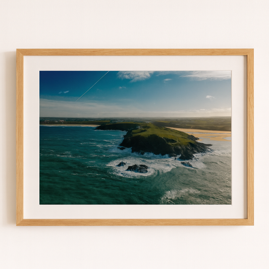 Pentire Head Newquay, Drone Landscape - Print or in a Frame