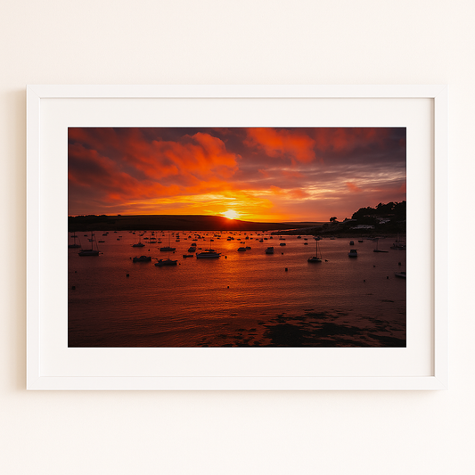 Rock, Cornwall at Sunset Landscape - Print or in a Frame