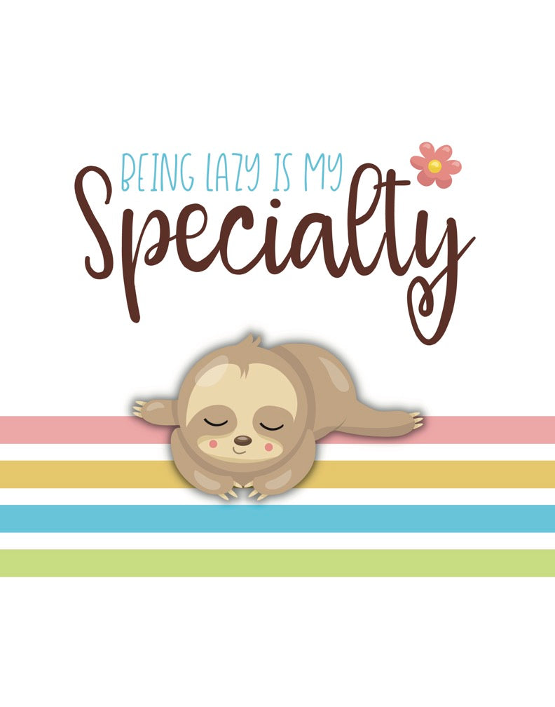 A4 Lazy Sloth