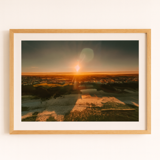 Tolcarne Beach Sunrise Drone Landscape - Print or in a Frame