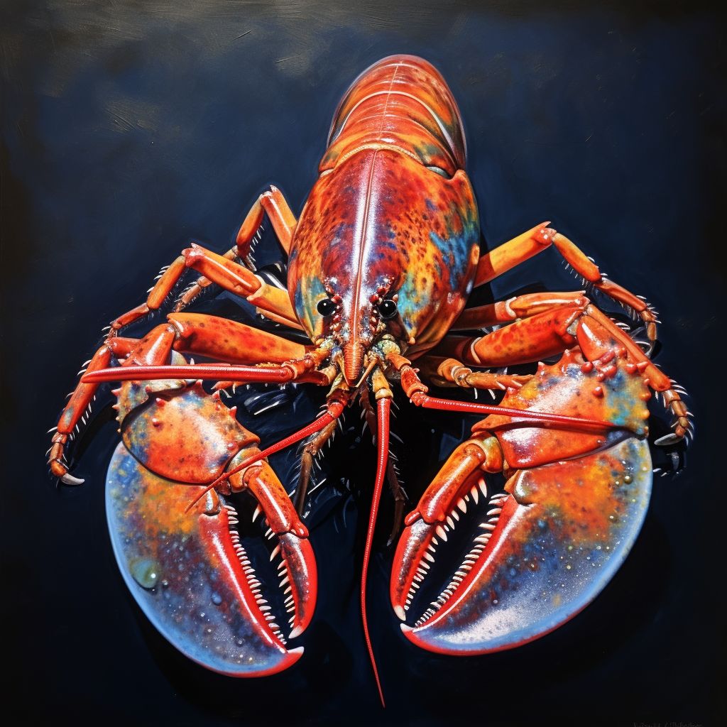 Abstract Colourful Lobster