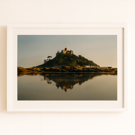 St Michaels Mount reflection Landscape - Print or in a Frame