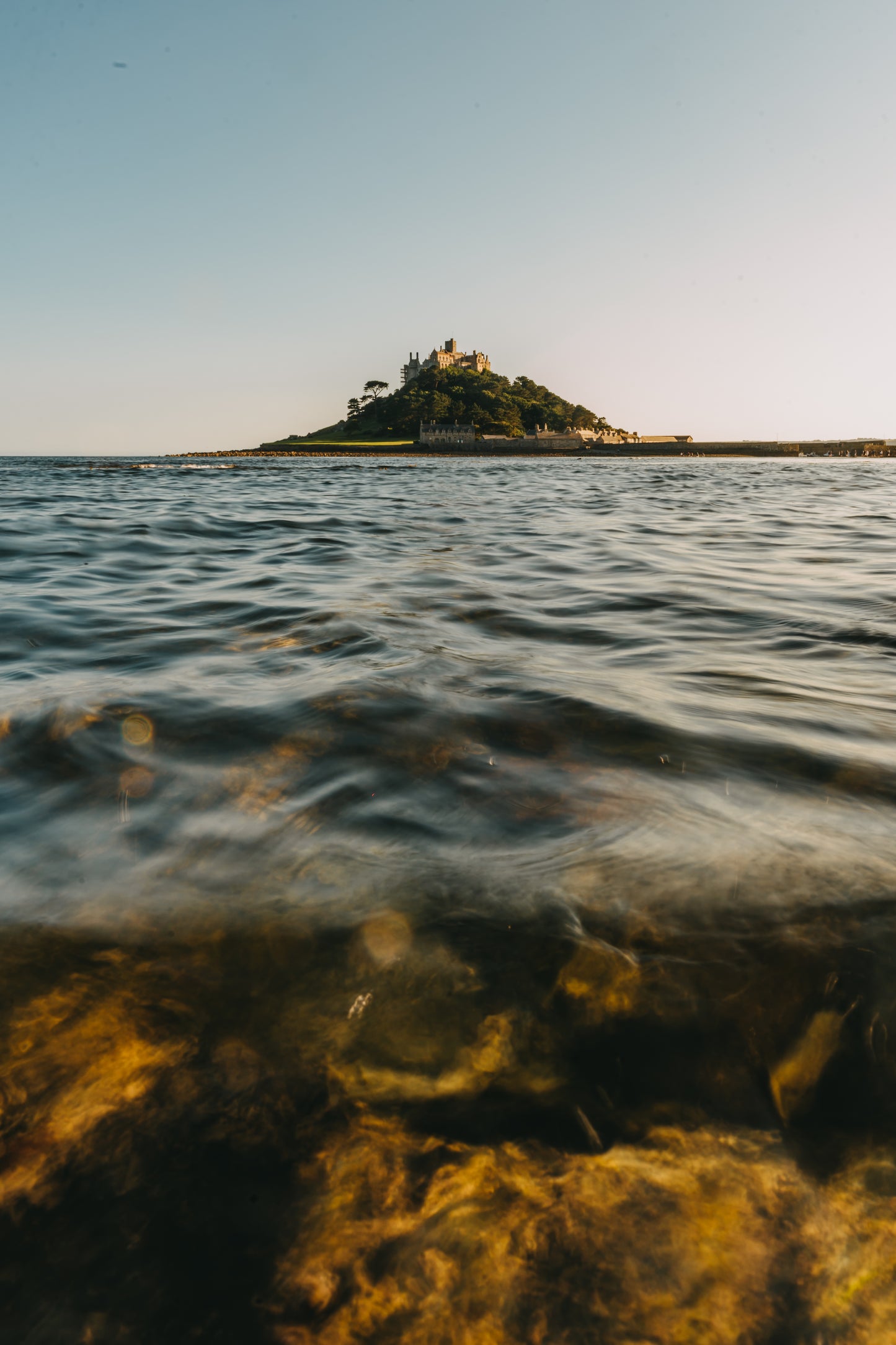 St Michaels Mount Tide Portrait - Print or in a Frame