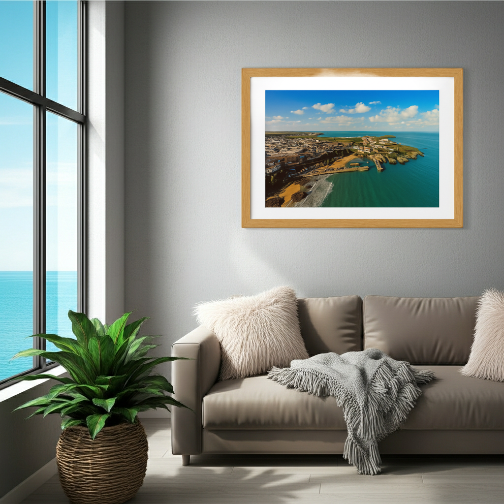 Newquay Harbour Landscape - Print or in a Frame