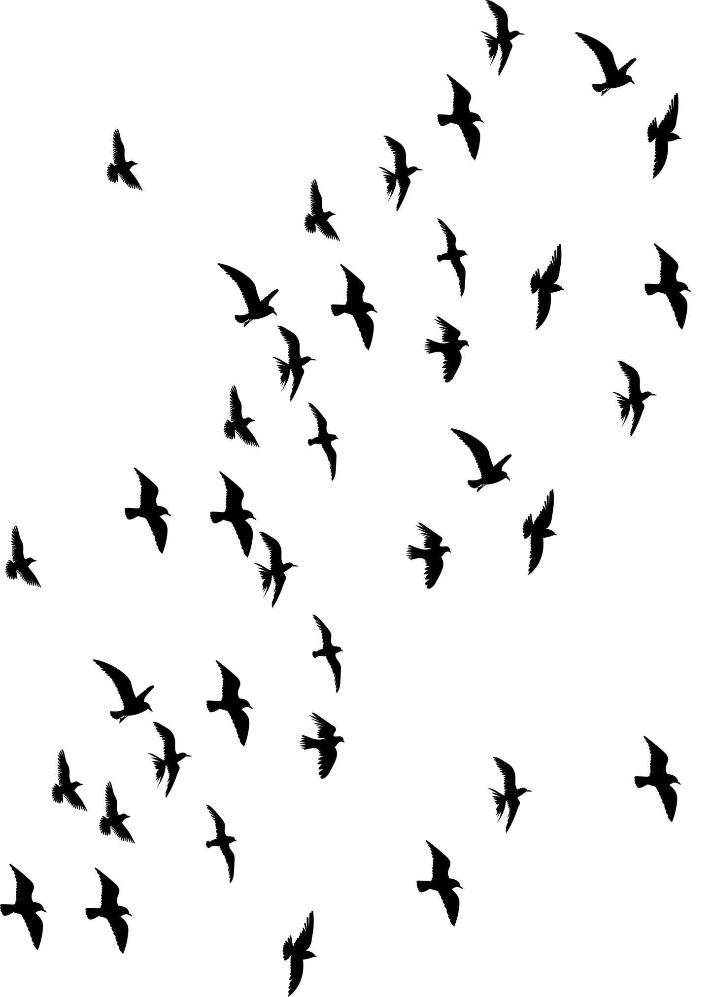 A4 Abstract Bird Print