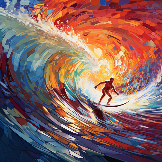 Abstract Male Surfer 4