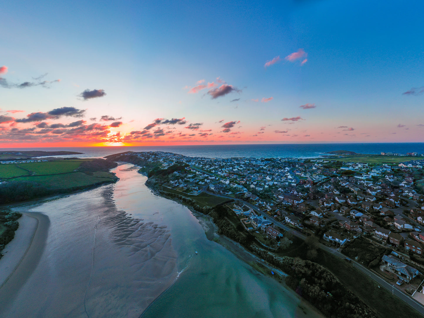 Gannel Sunset Landscape