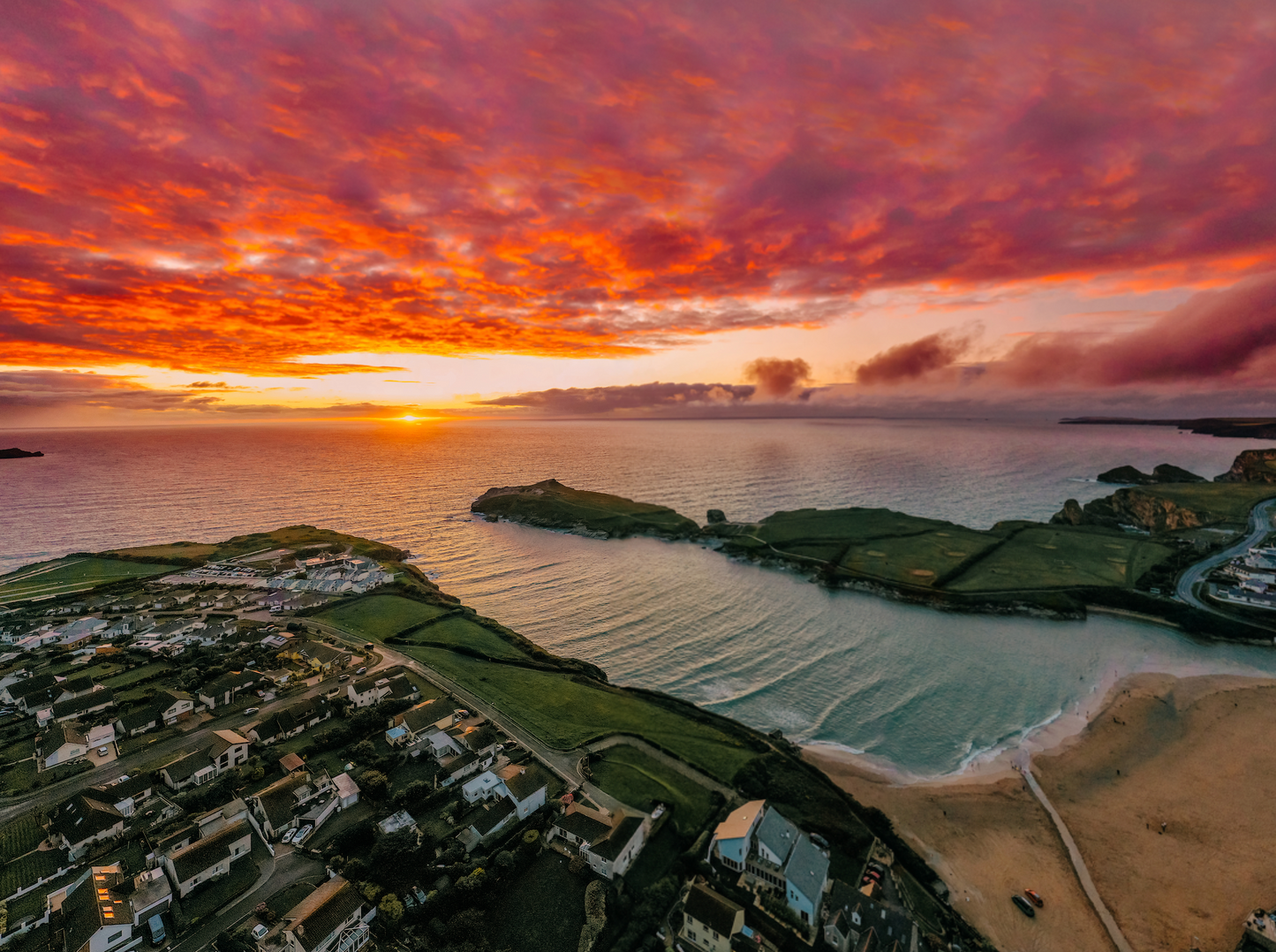 Pink Porth Landscape