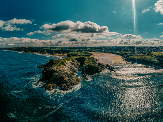 Porth Island Head - Drone Landscape - Print or in a Frame