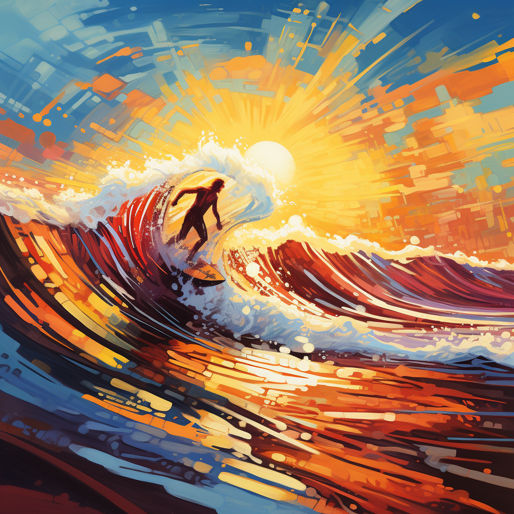 Abstract Male Surfer 2