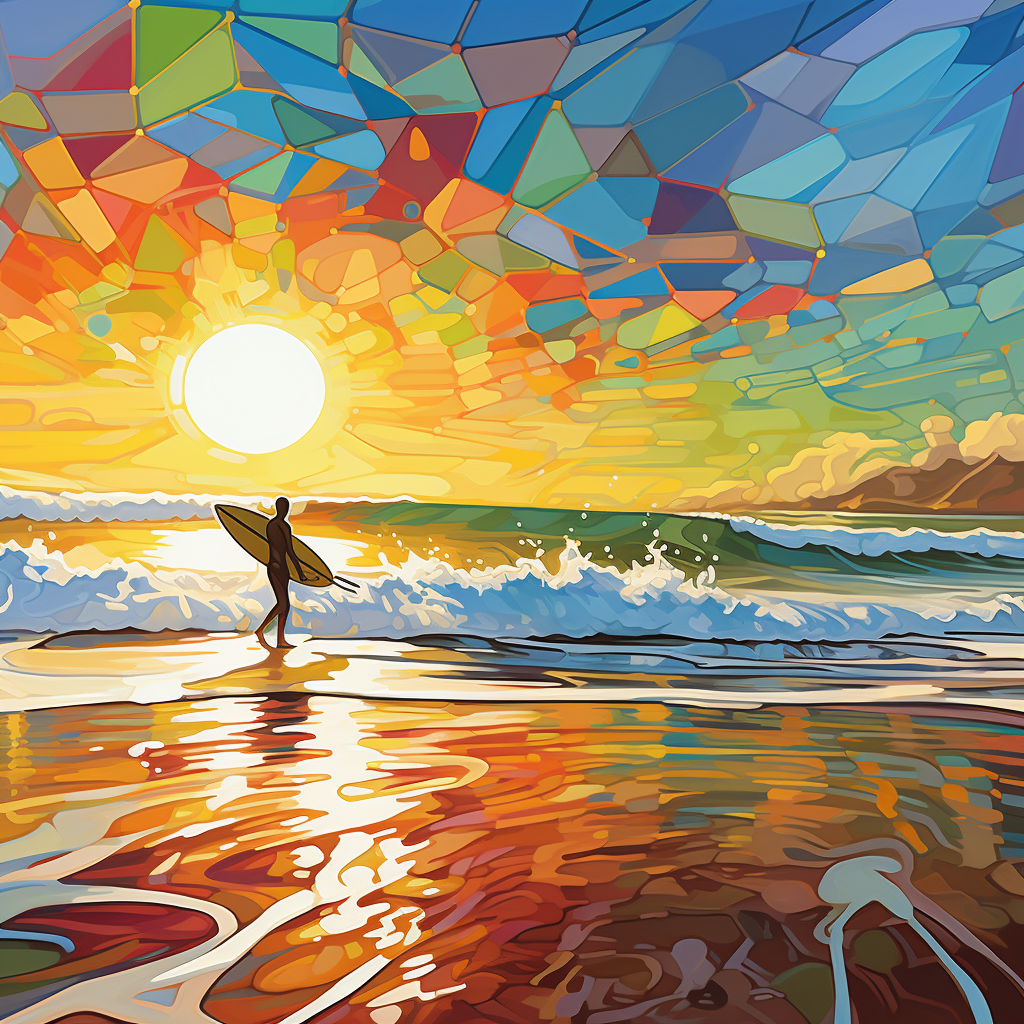 Abstract Male Surfer 3