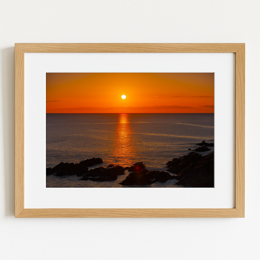 Fistral Beach Sunset Landscape - Print or in a Frame