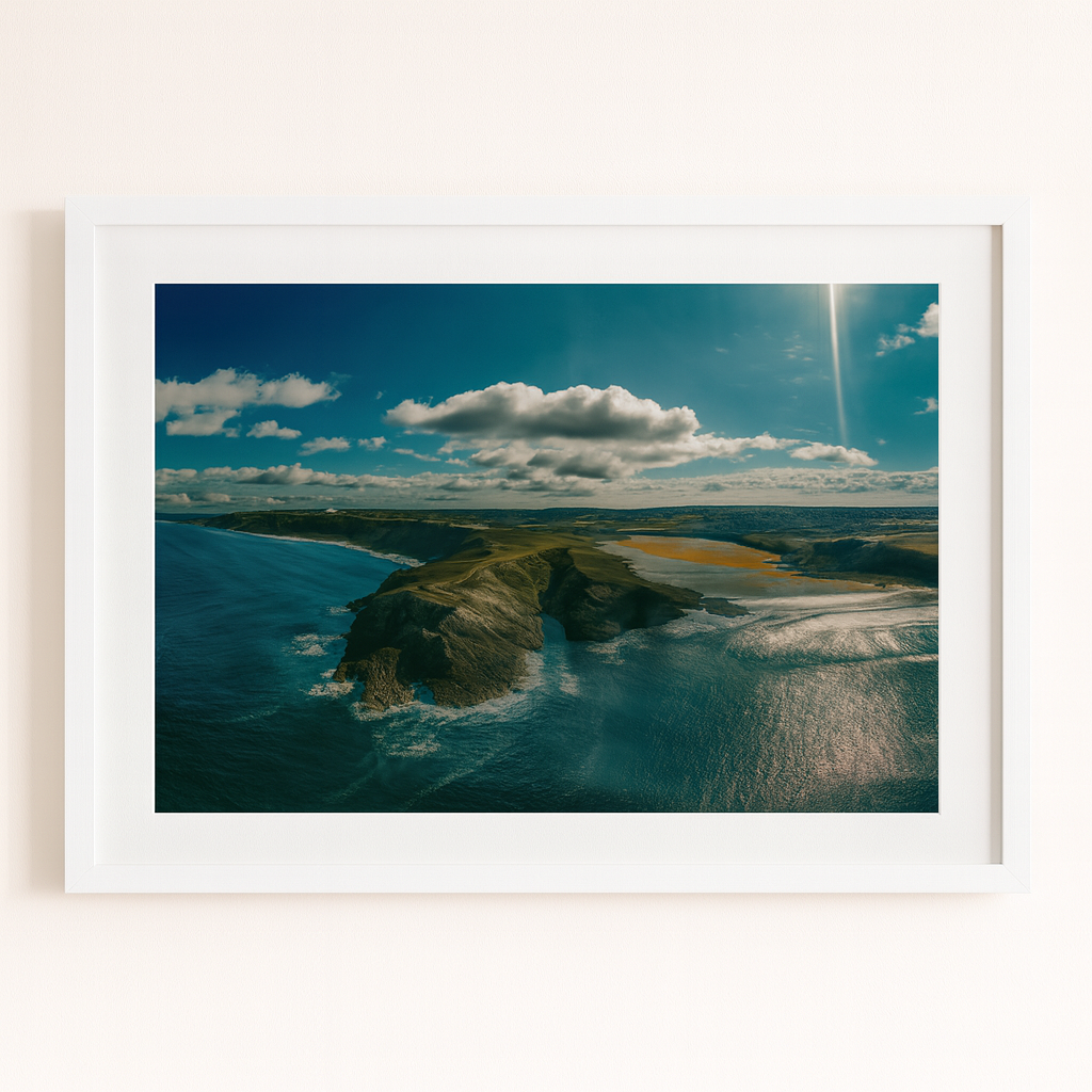 Porth Island Head - Drone Landscape - Print or in a Frame