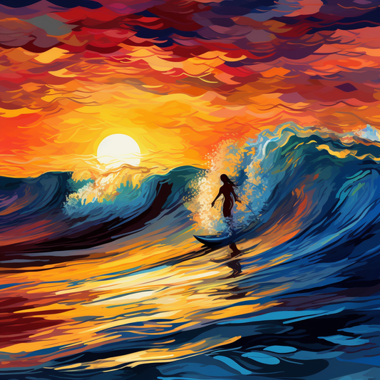 Abstract Girl Surfer 2