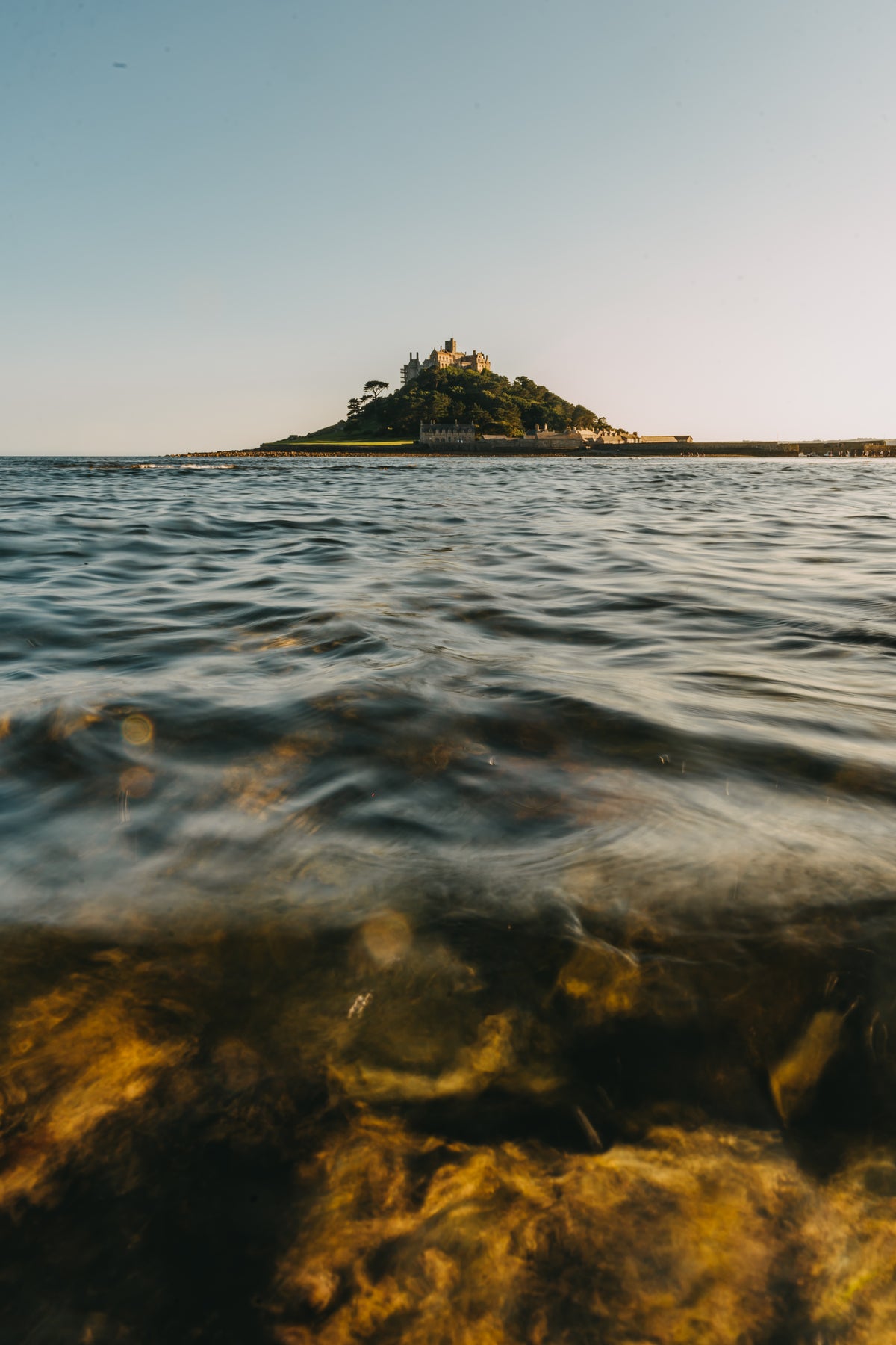 St Michaels Mount Tide Portrait - Print or in a Frame